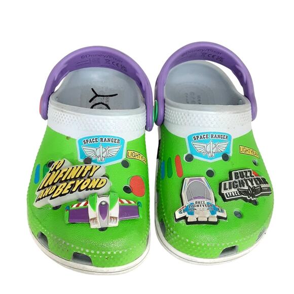 Crocs Disney Toy Story Buzz Lightyear Clogs Slip On Comfort Boys 8 Water Shoes - Picture 4 of 8
